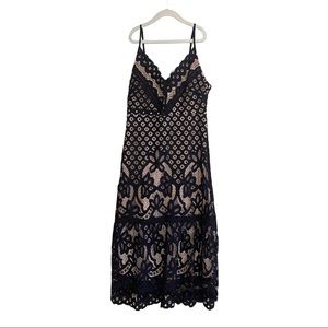 Lush Black Lace Slip Dress | NWT